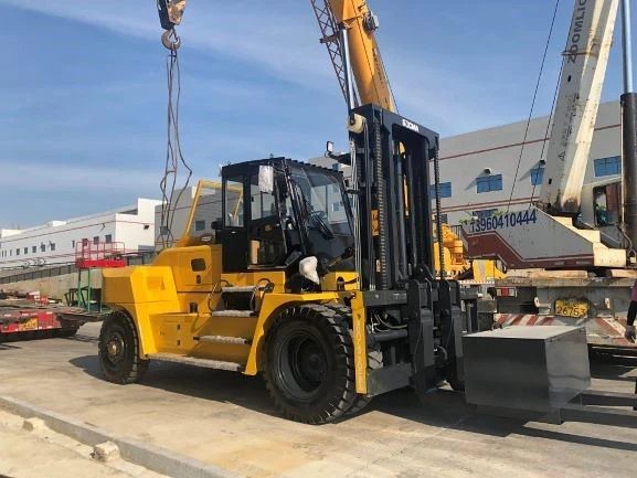 16 Ton Diesel Heavy Forklift Truck Yellow